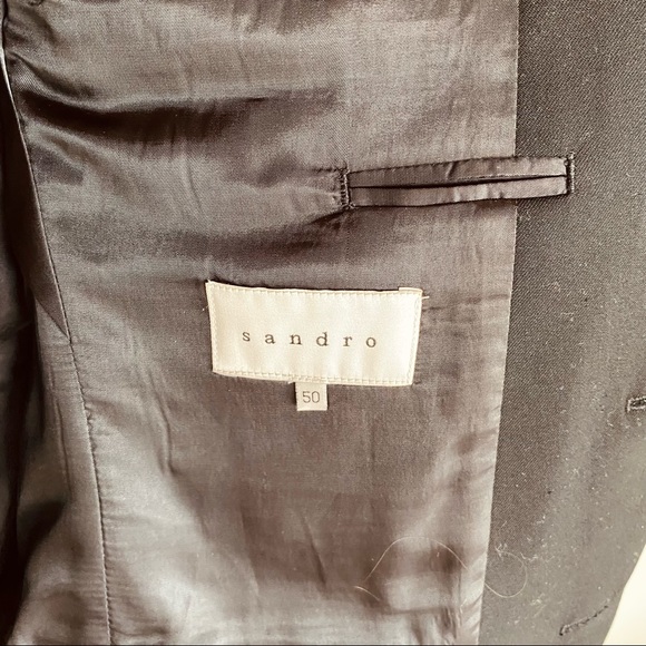 Sandro mens blazer sports coat size us 40 black - Picture 5 of 10
